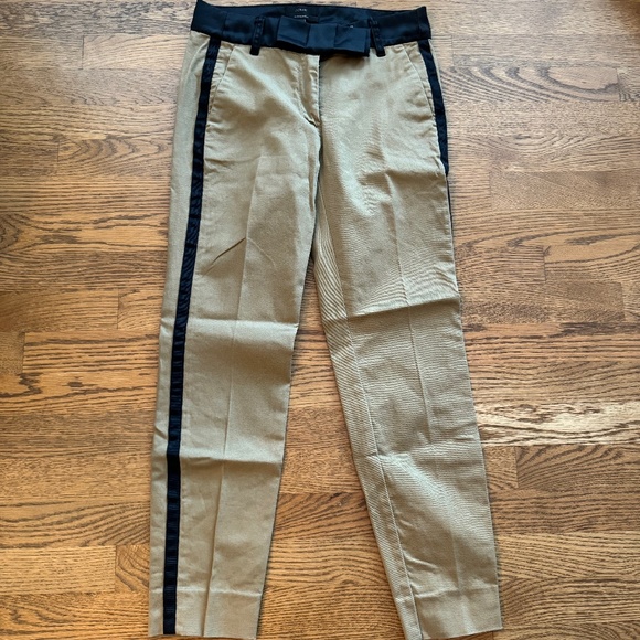 J. CREW Cameron Bow Tuxedo Pants Women's size 0 - Picture 1 of 4